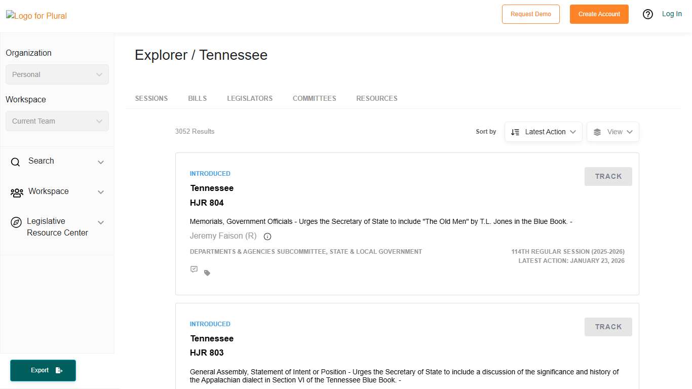 Tennessee Bills - Plural